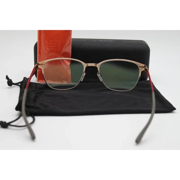 NEW IC! BERLIN LUKA ROSE GOLD CHILLI WARM GREY AUTHENTIC EYEGLASSES W/CASE 53-19